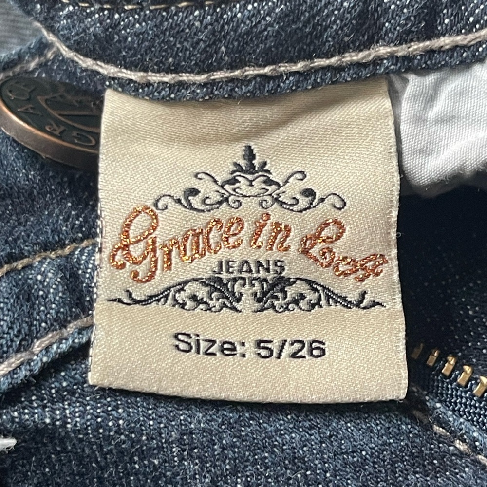 Grace In LA Denim Jeans - Picture 4 of 9